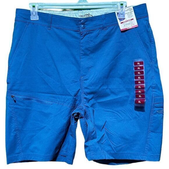 NWT‎ Reel Life Mens Riptide Shorts Stretch Water-Resistant Pockets Teal X-Large - Picture 1 of 4